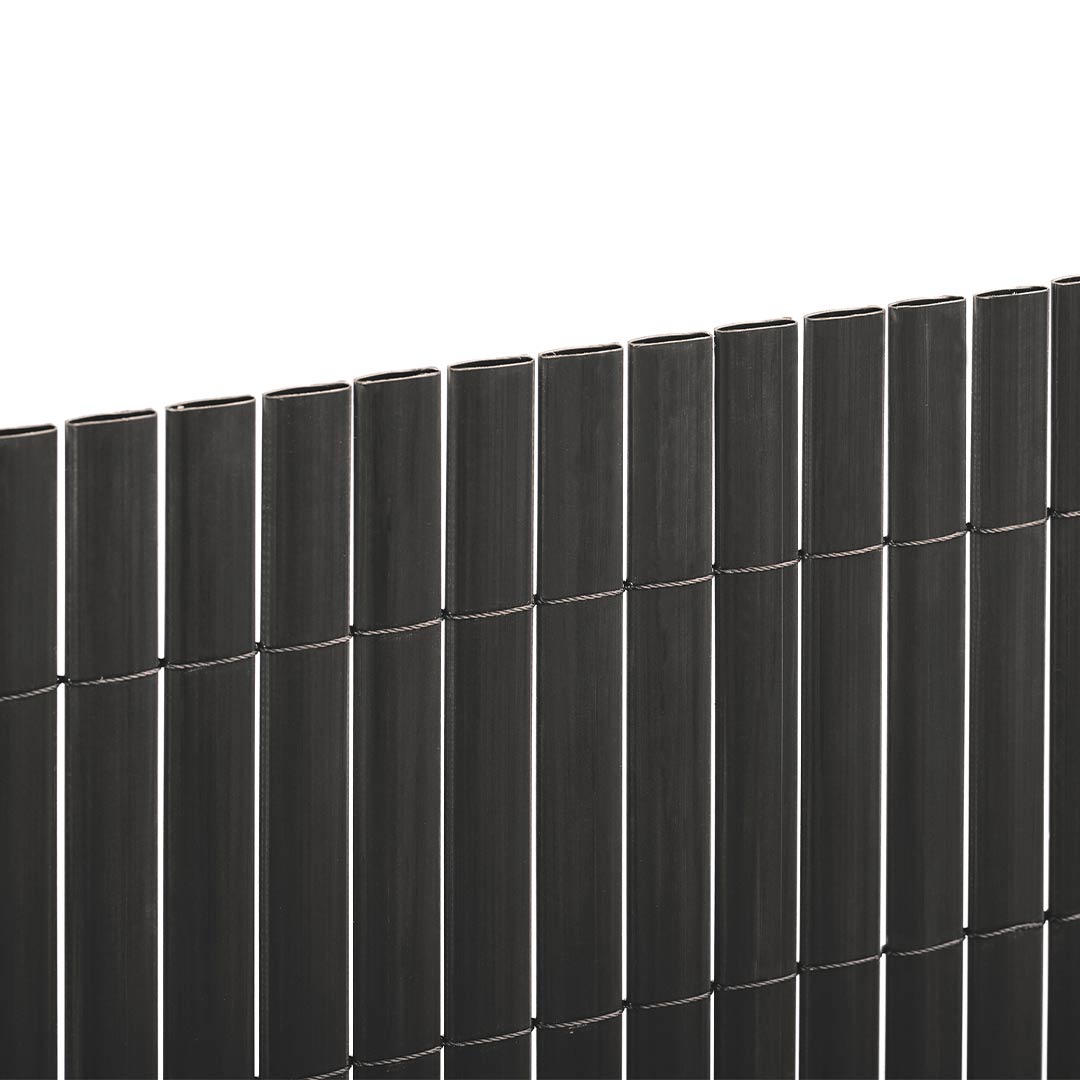 Cañizo PVC 20 mm doble cara antracita (Recycane 20) - Imagen 2