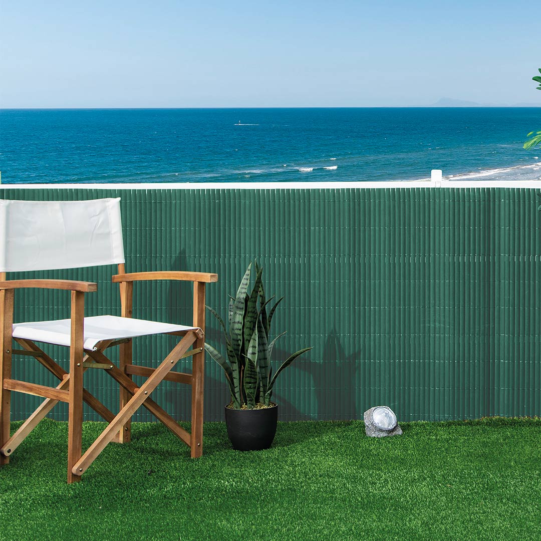 Cañizo PVC 20 mm doble cara verde (Recycane 20)